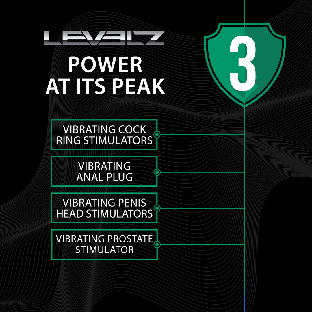 Levelz - Vibrerende Vloeibare Siliconen Cock- en Ballenring - Zwart