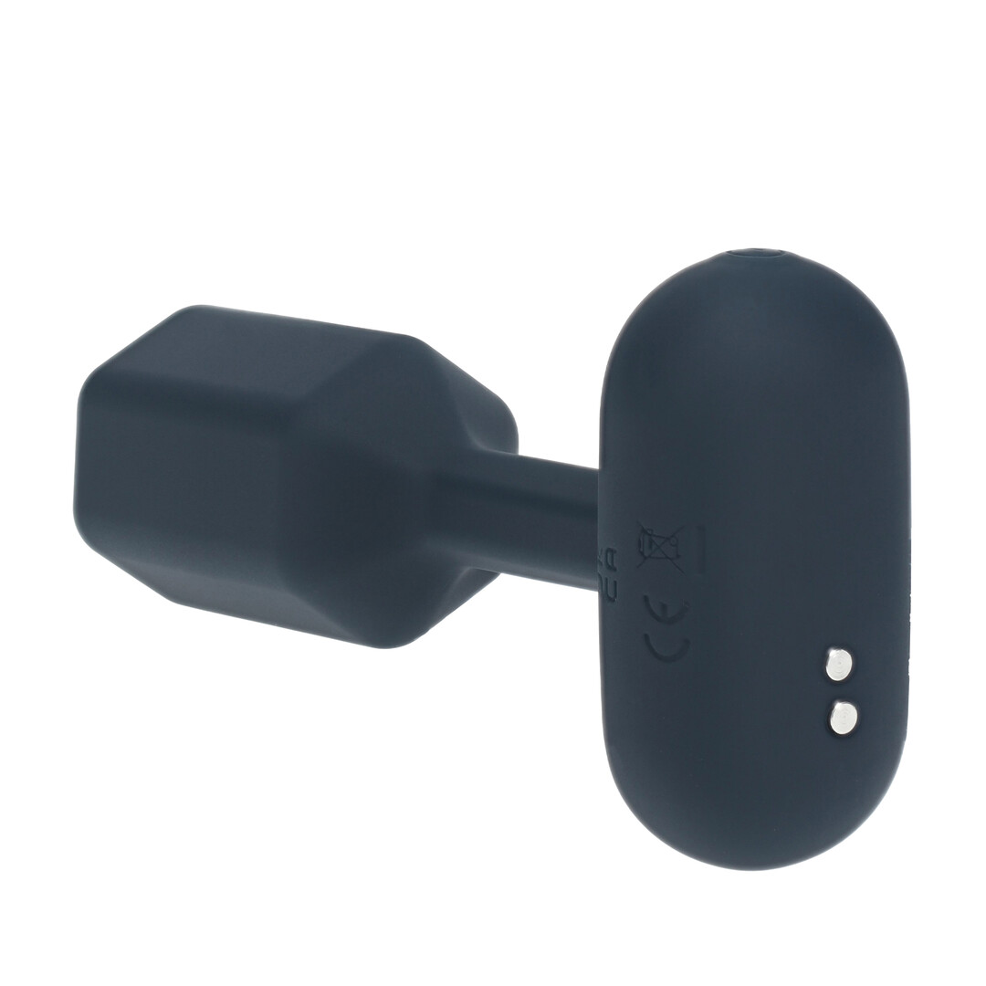 Levelz - Hexagonale Vibrerende Silicone Anale Plug - S - Zwart