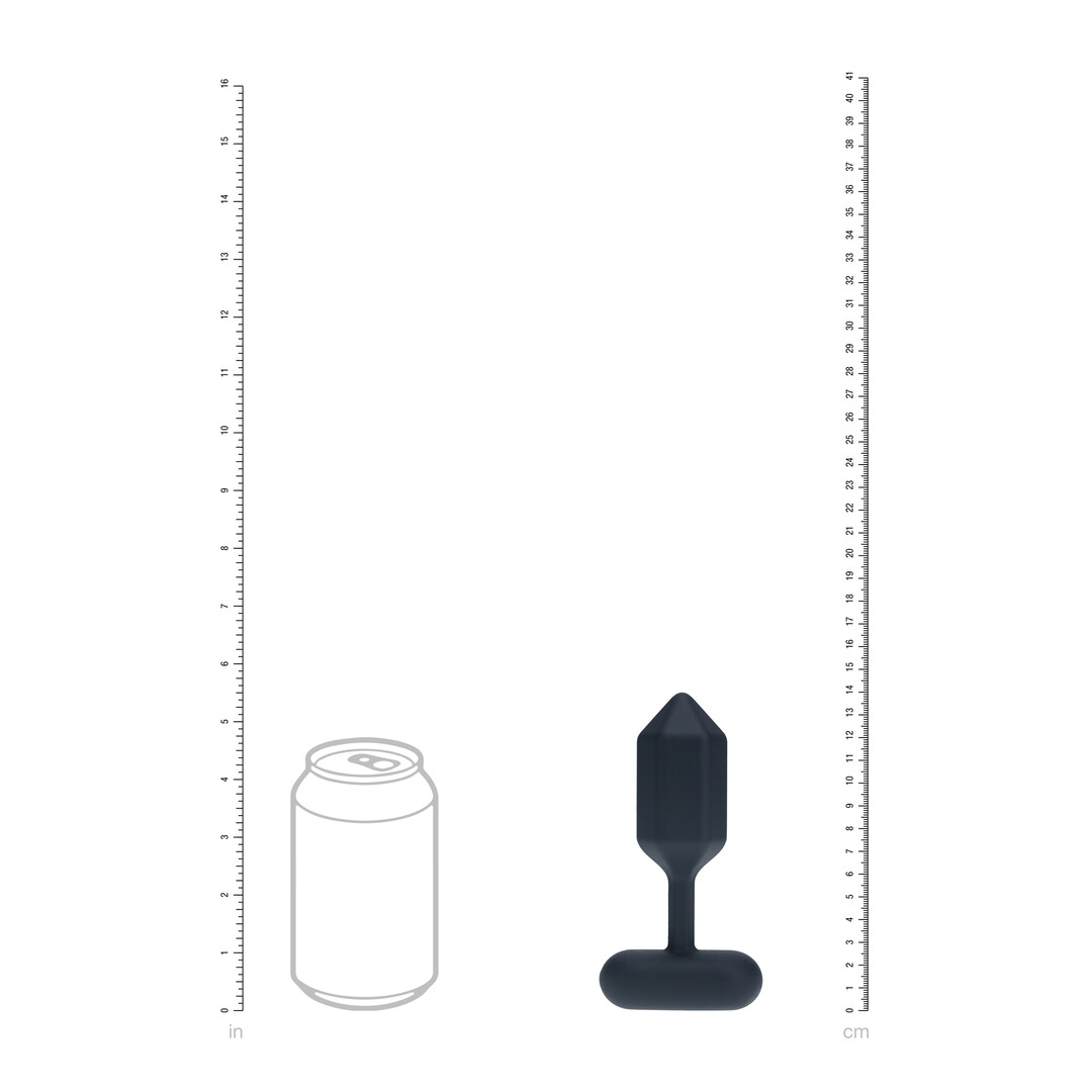 Levelz - Hexagonale Vibrerende Siliconen Anale Plug - L - Zwart