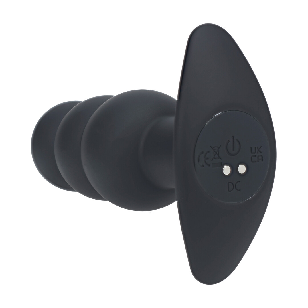 Levelz - Tri Bulb Vibrerende Siliconen Anale Plug - Zwart
