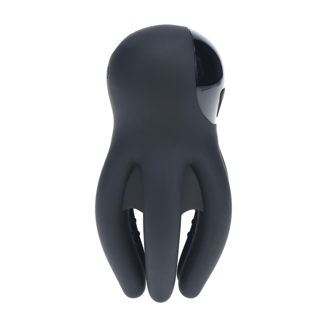 Levelz - Digitale Vibrerende Silicone Penis Hoofd Stimulator met Tentakels - Zwart