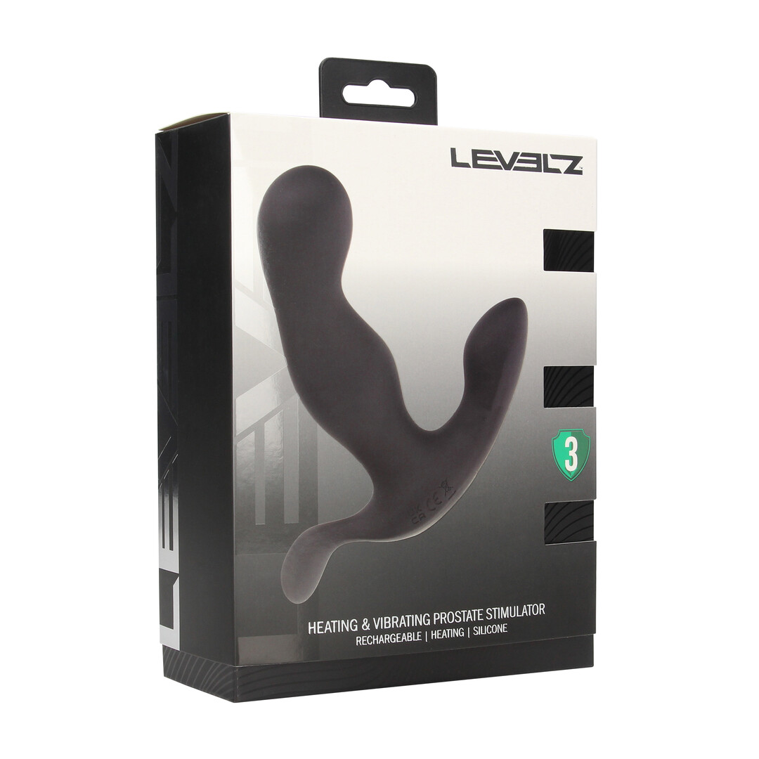 Levelz - Verwarmende en Vibrerende Silicone Prostaat Stimulator - Zwart