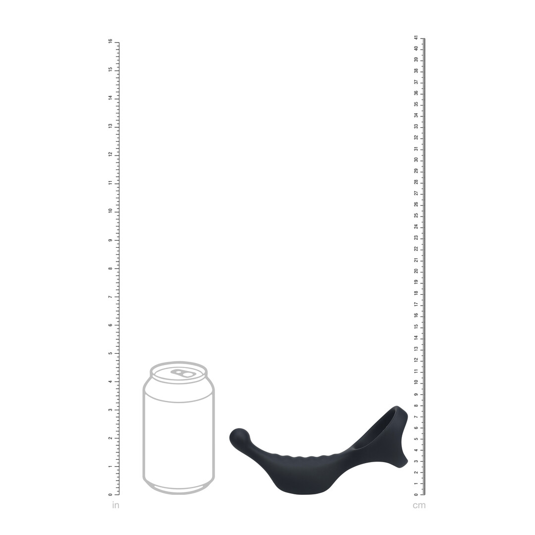 Levelz - Vibrerende Siliconen Prostaat Stimulator met Tri O Cockring - Zwart