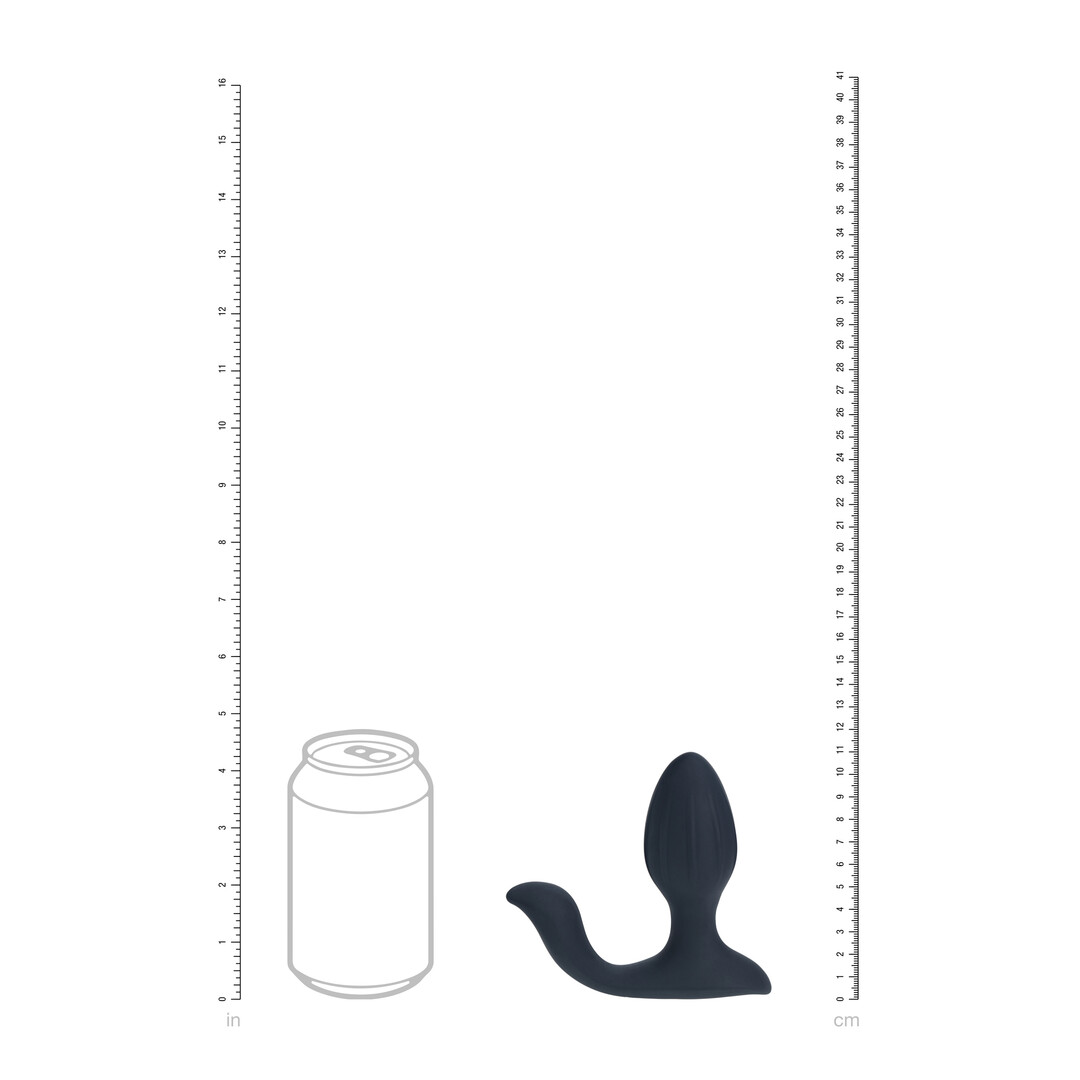 Levelz - Vibrerende en Draaiende Siliconen Anale Plug met Bal Stimulator - Zwart