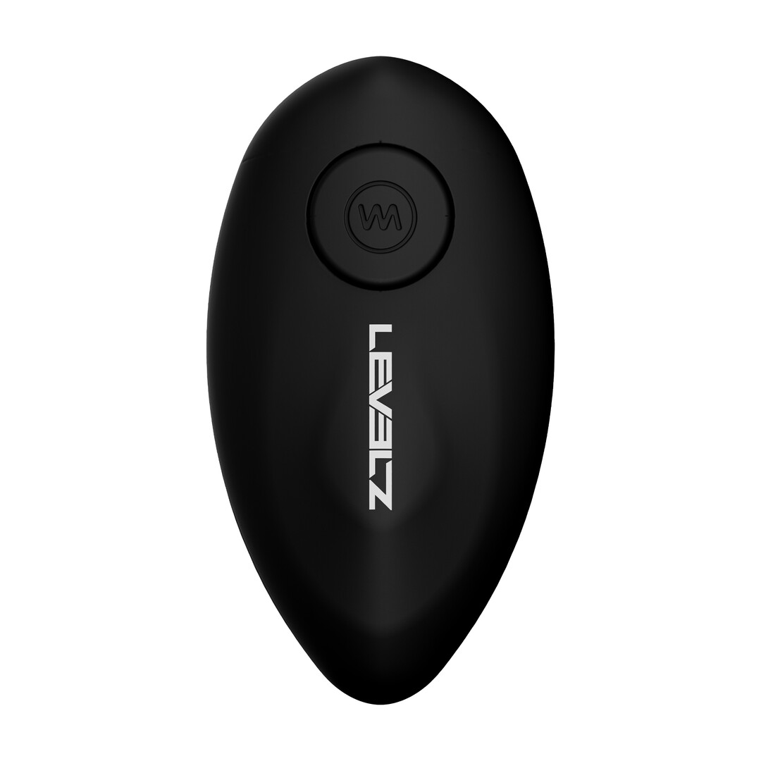 Levelz - Afstandsbediening Vibrerende Siliconen Tri O Cockring met Prostaatstimulator - Zwart