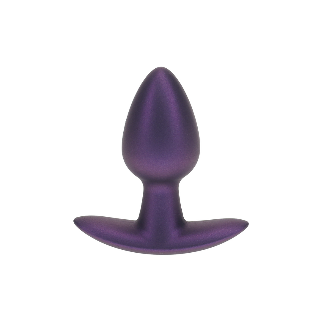 Ouch! - Zachte Silicone Anale Plug - Klein - 6,5 cm - Metallic Paars