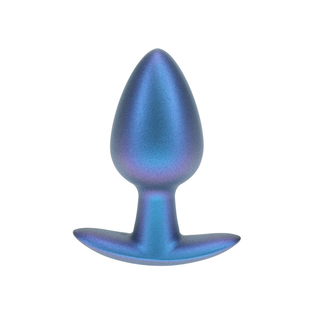 Ouch! - Geleidelijke Silicone Anale Plug - Medium - 3.1 / 7,9 cm - Metallic Blauw