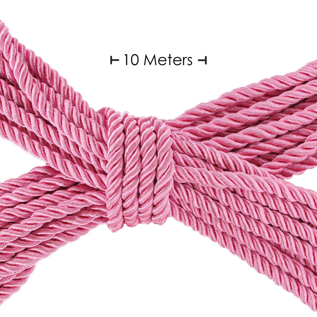 Polyester Bondage Touw - 10 m / 32,8 ft - Roze