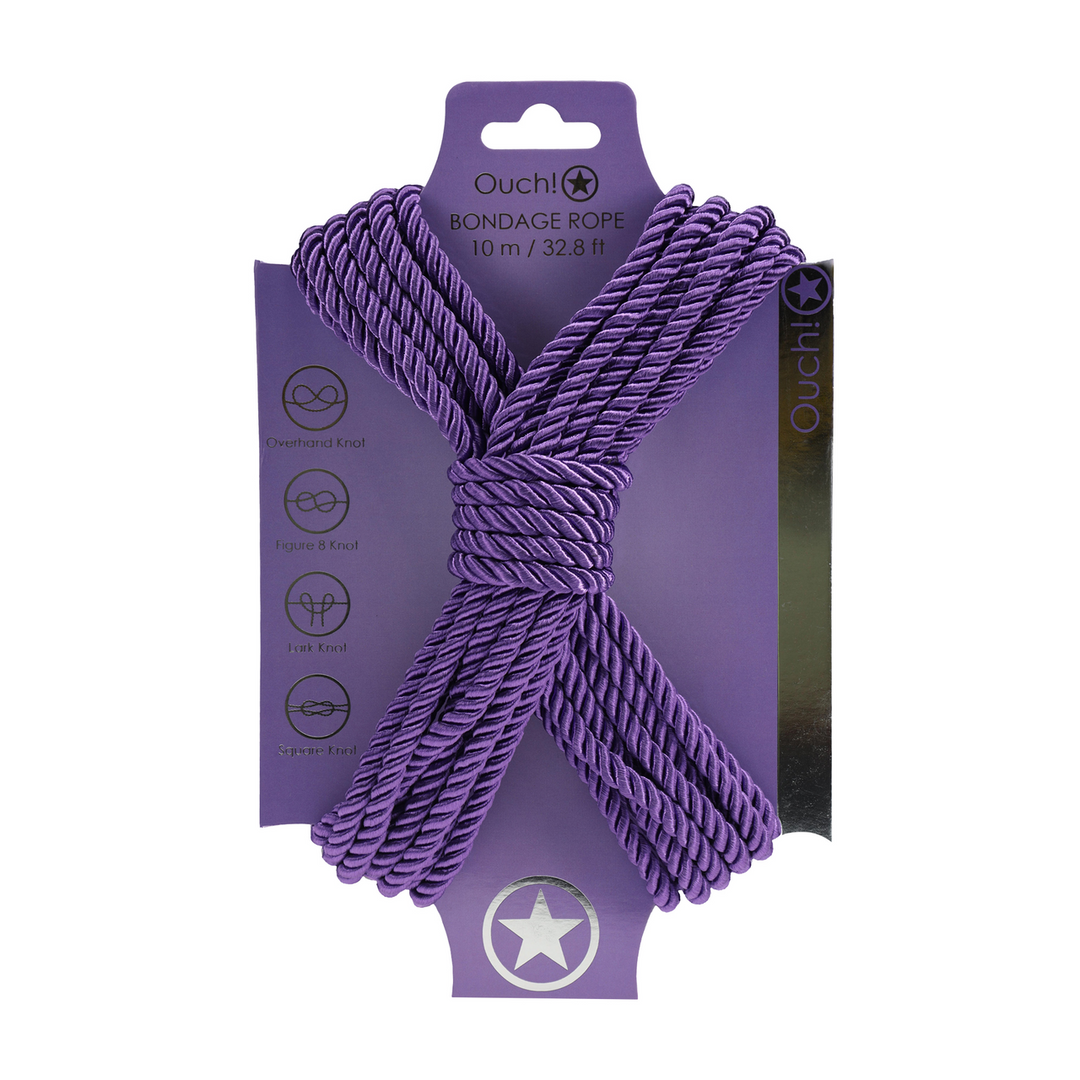 Polyester Bondage Touw - 10 m - Paars