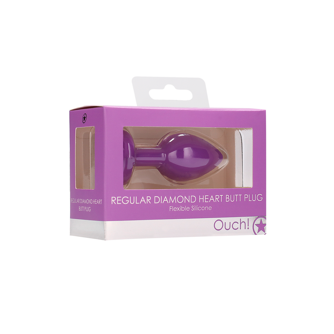 Ouch! - Diamant Hart Butt Plug - Regular