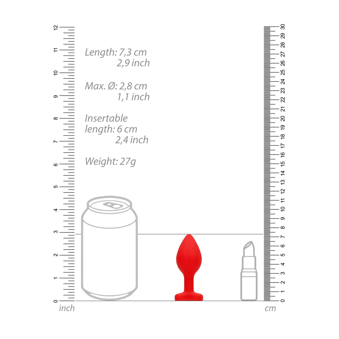 Ouch! - Diamant Hart Butt Plug - Regular
