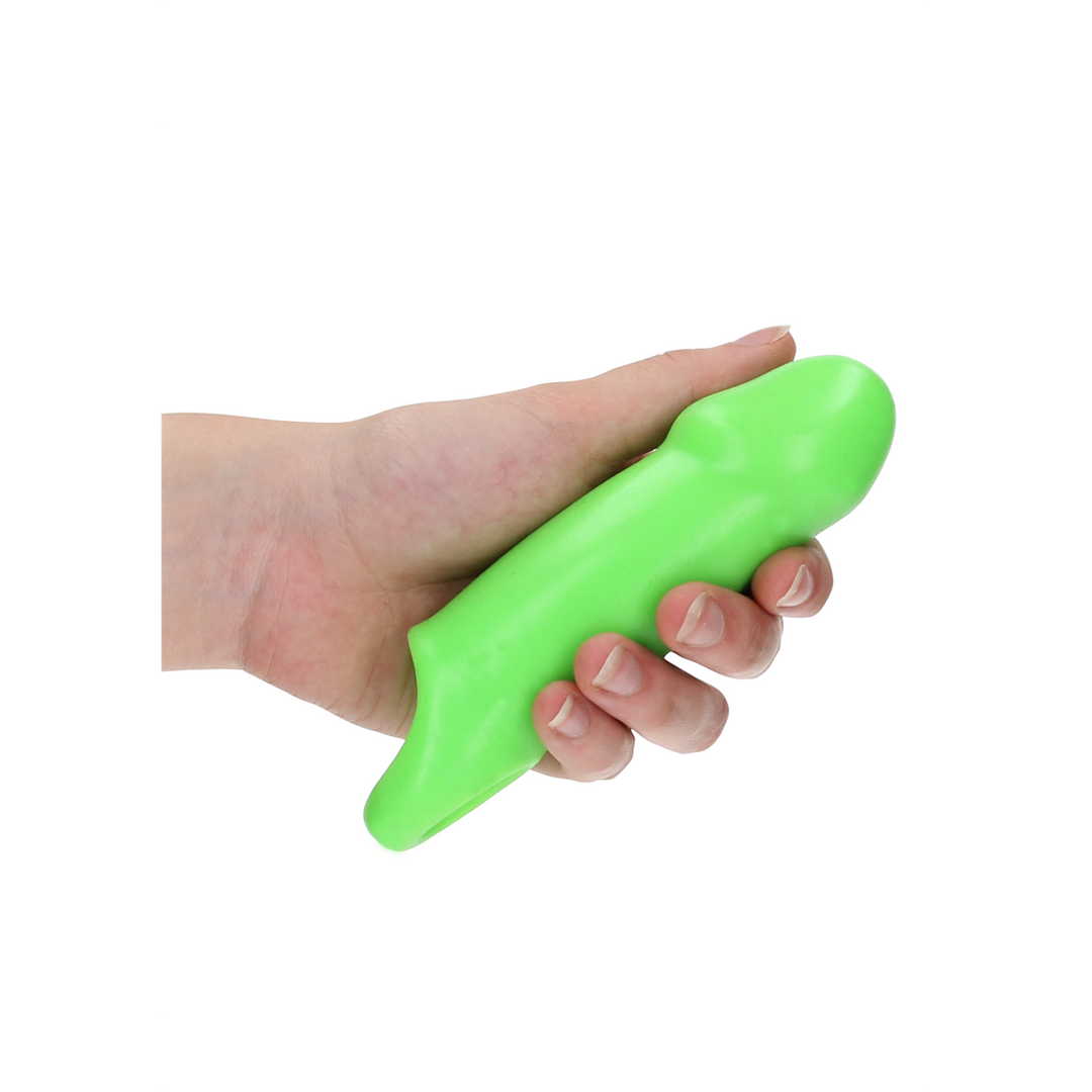 Gladde Dikke Rekbare Penis Huls - Glow in the Dark