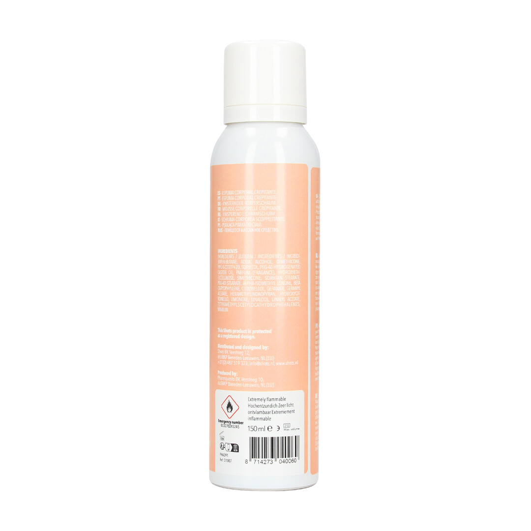 Pharmquests - Crackling Body Foam for Massages - Jasmine - 5.1 fl oz / 150 ml