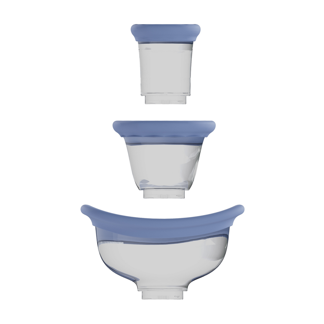 Pumped - Opwindend - Oplaadbare Vulva- en Borstpomp - Blauw