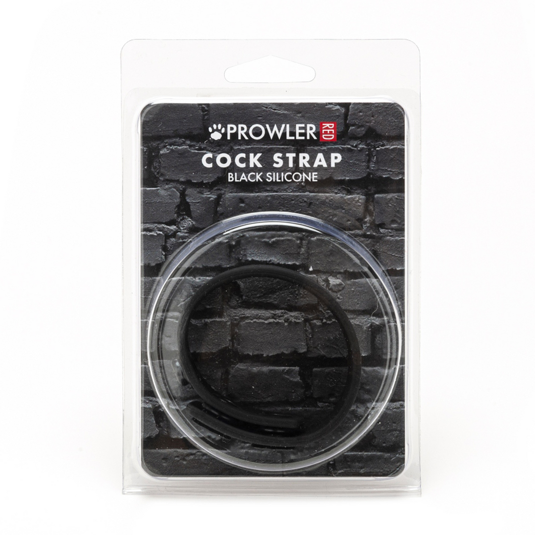 Prowler Red - Siliconen Cock Strap - Zwart