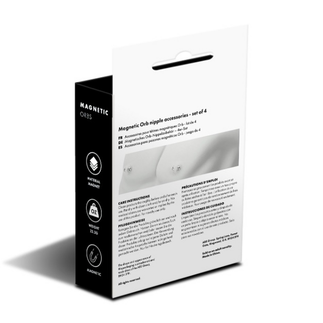 Prowler Red - Magnetische Orbs - 4 Paar Set - Zilver