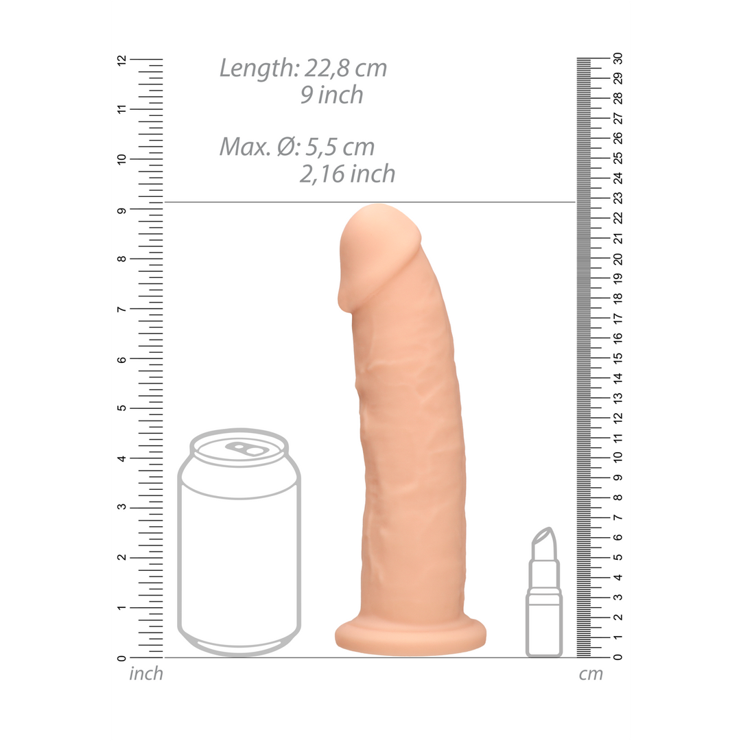 Silicone Dildo zonder Ballen - 9 / 23 cm