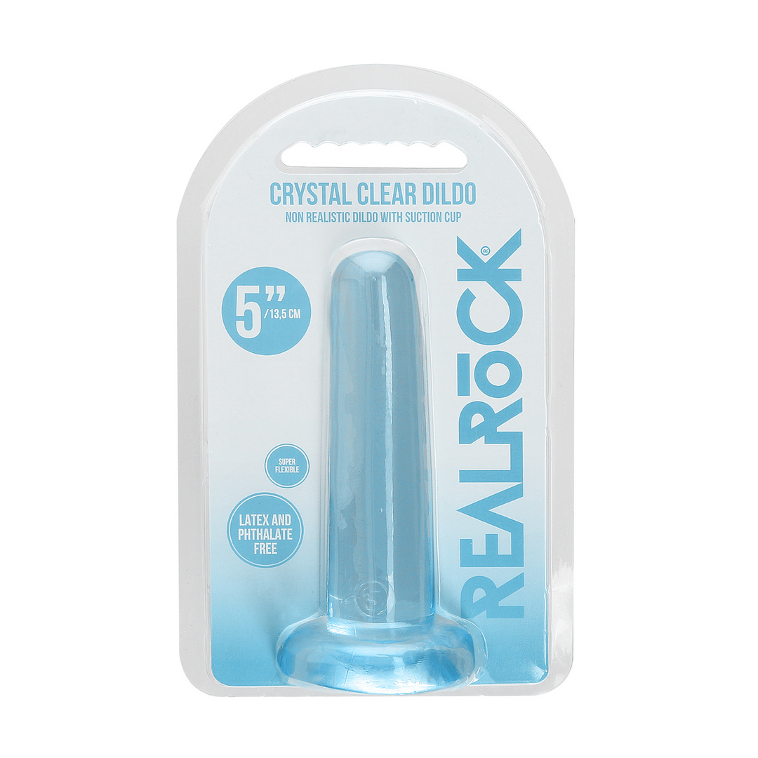 Crystal Clear - Niet-realistische dildo met zuignap - 5 / 13,5 cm