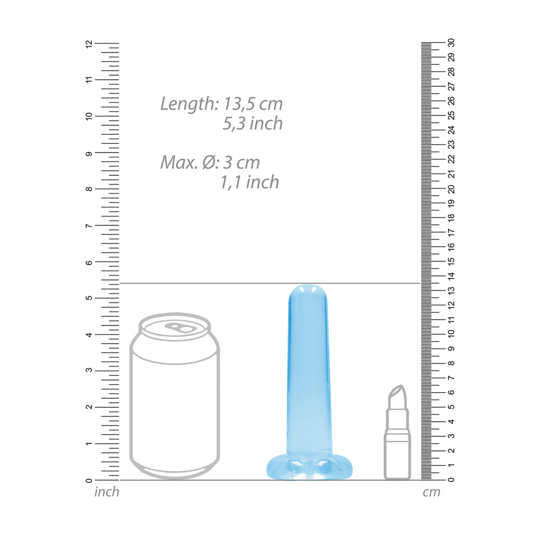 Crystal Clear - Niet-realistische dildo met zuignap - 5 / 13,5 cm