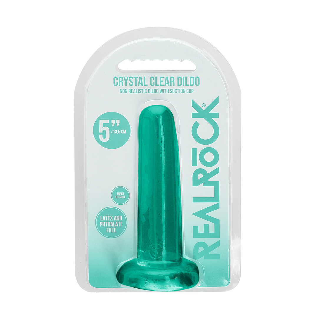 Crystal Clear - Niet-realistische dildo met zuignap - 5 / 13,5 cm