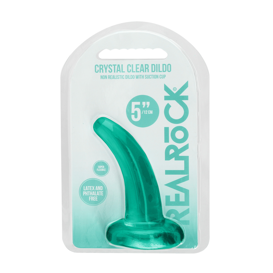 Crystal Clear - Niet-realistische dildo met zuignap - 5 / 11,5 cm