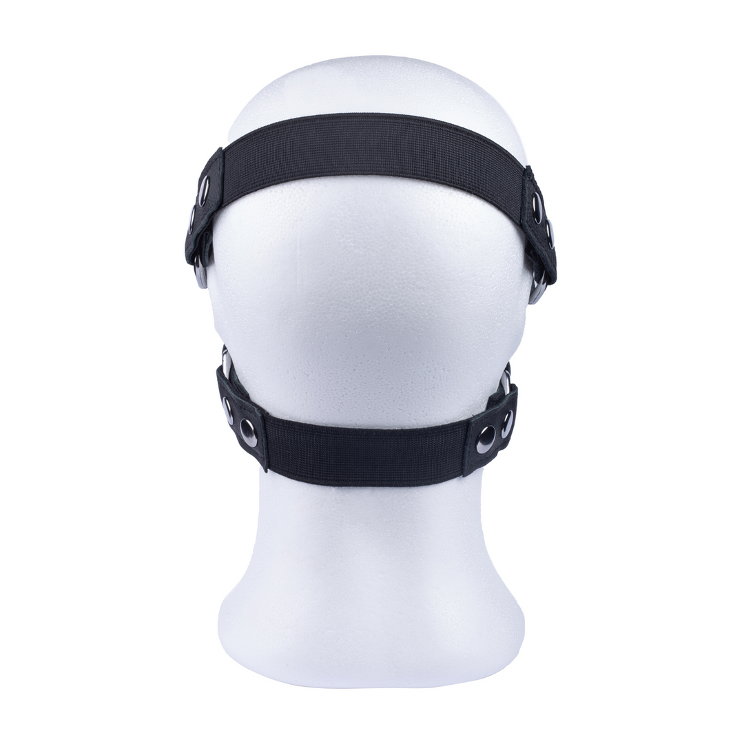 Leren Masker met Rits - Zwart