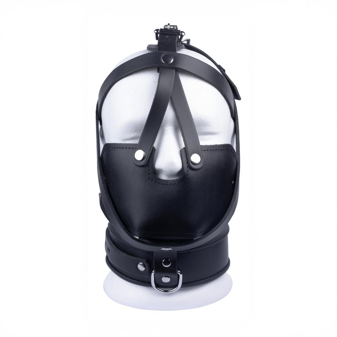 Leren Masker - Zwart