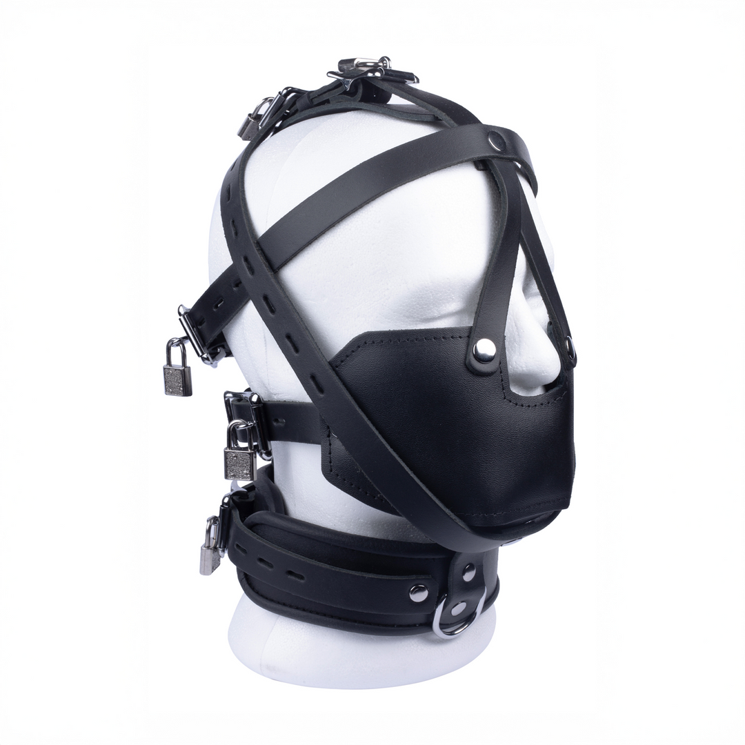 Leren Masker - Zwart