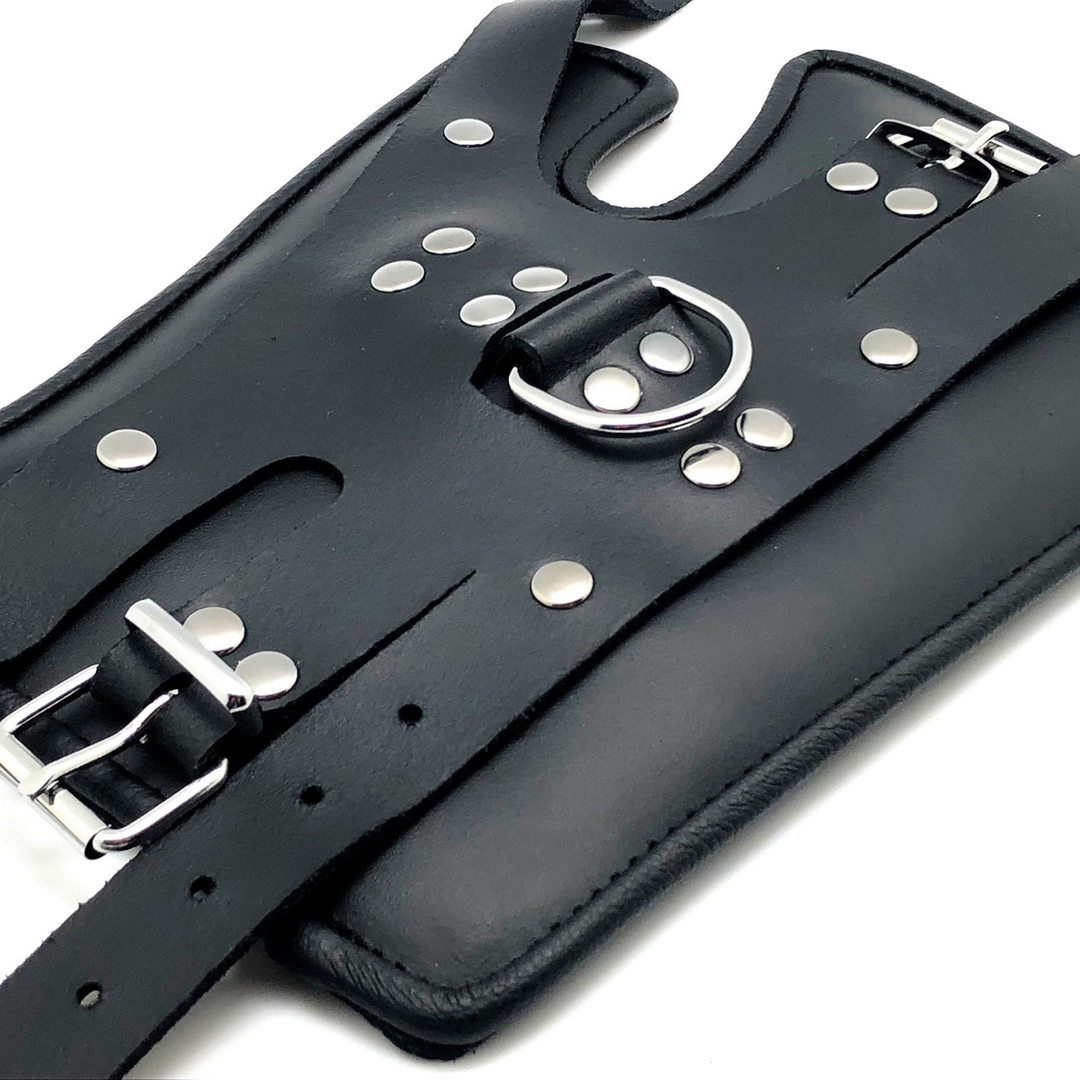 Deluxe Leren Ophangband - Zwart