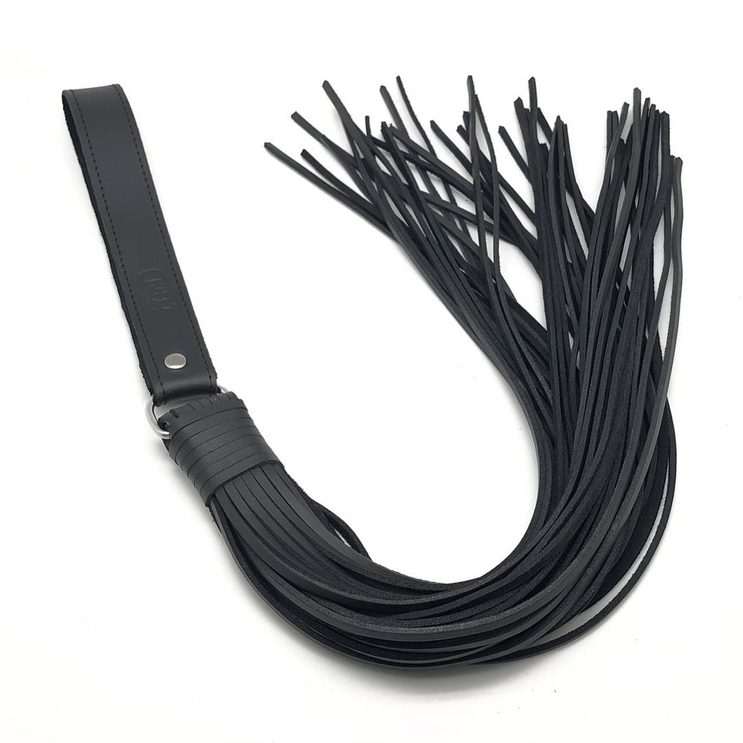 Martinet met Leren Touwen - 75 cm - Zwart