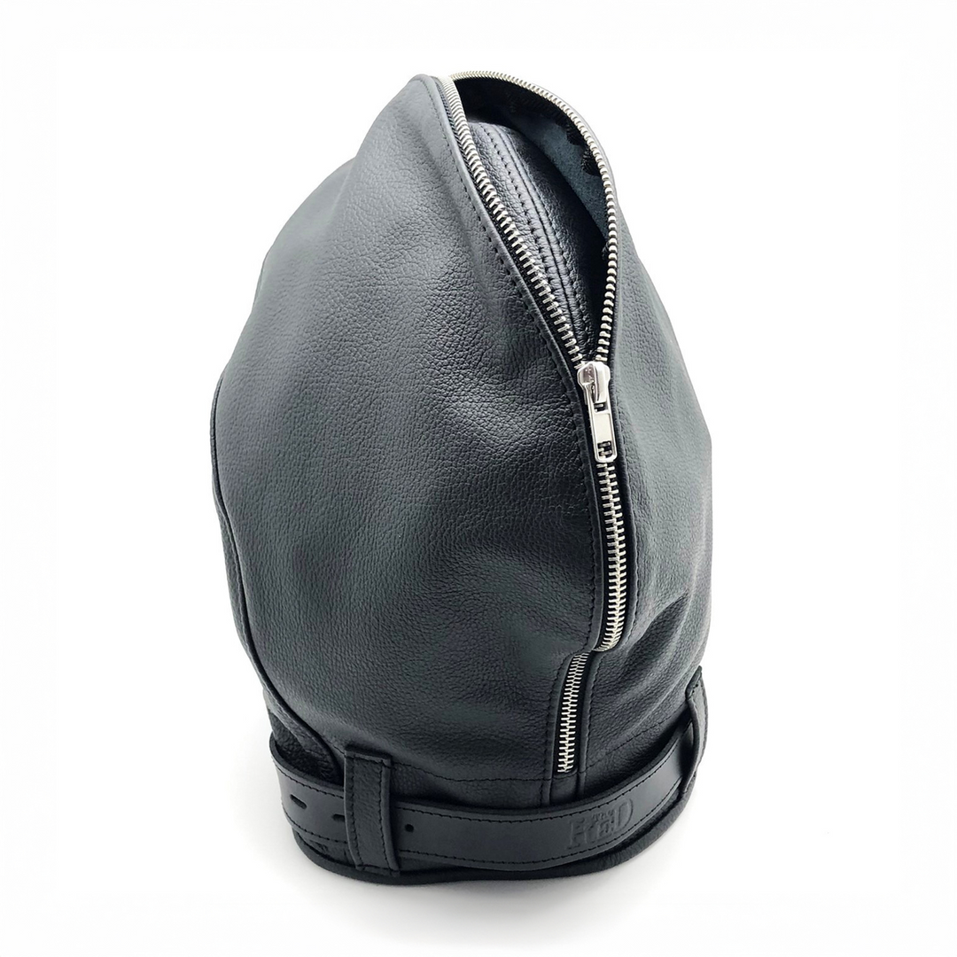 Sensoriale Leren Balaclava - Zwart