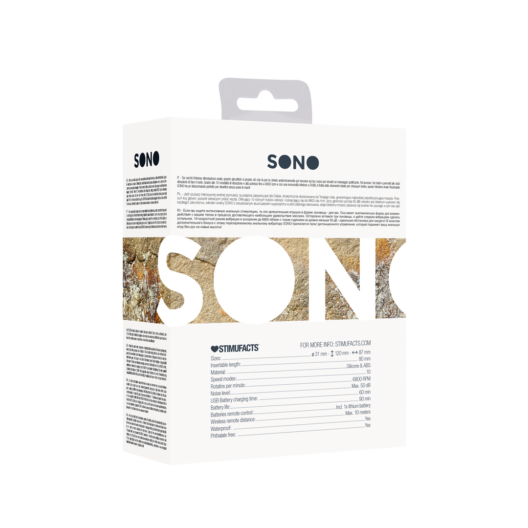 Sono - No.78 - Oplaadbare Anale Stimulator