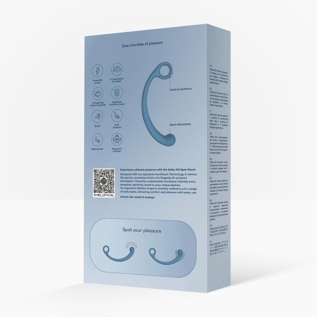 Snail Vibe - AXI - Spot Wand met Vingerbeweging - Blue Lagoon