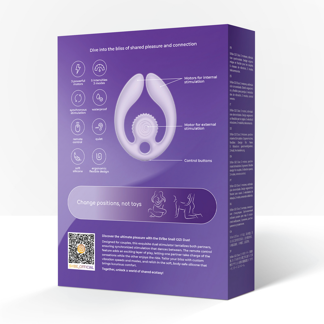 Snail Vibe - GIZI Duo - Dual Couples Stimulator - Lila