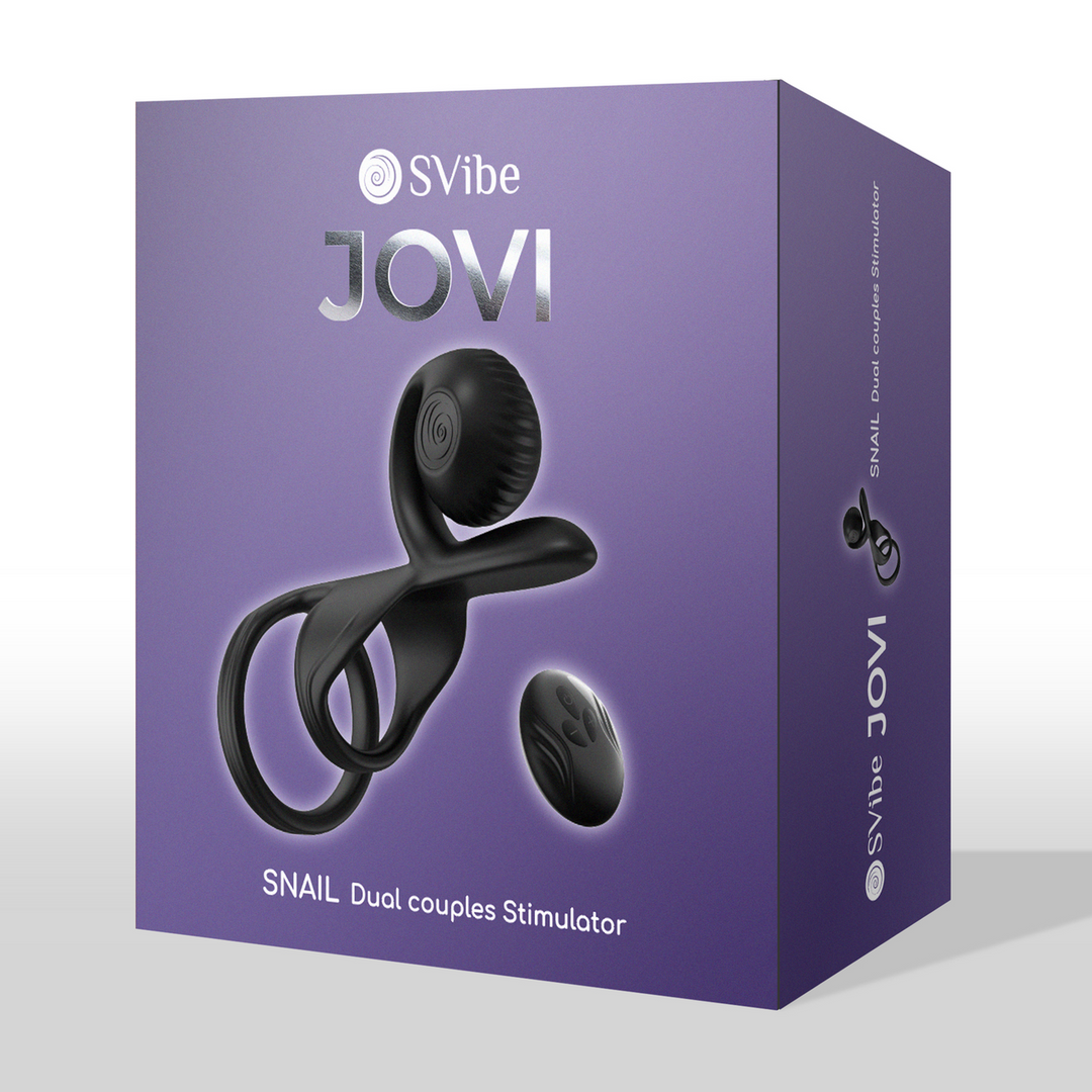 Snail Vibe - JOVI - Dual Couples Ring Stimulator - Zwart