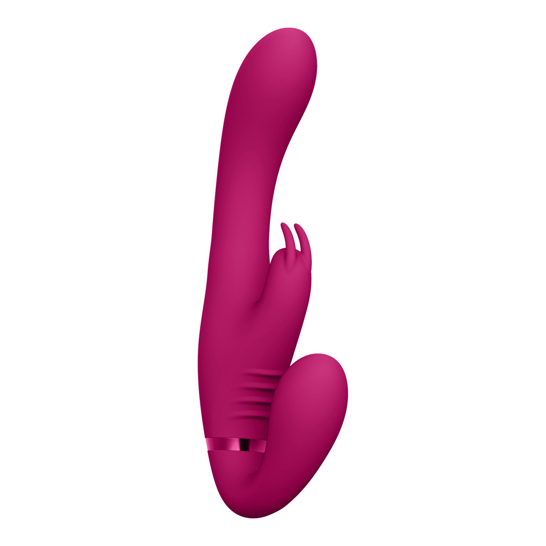 VIVE - Suki - Vibrerende Strapless Strap-on Rabbit - Roze