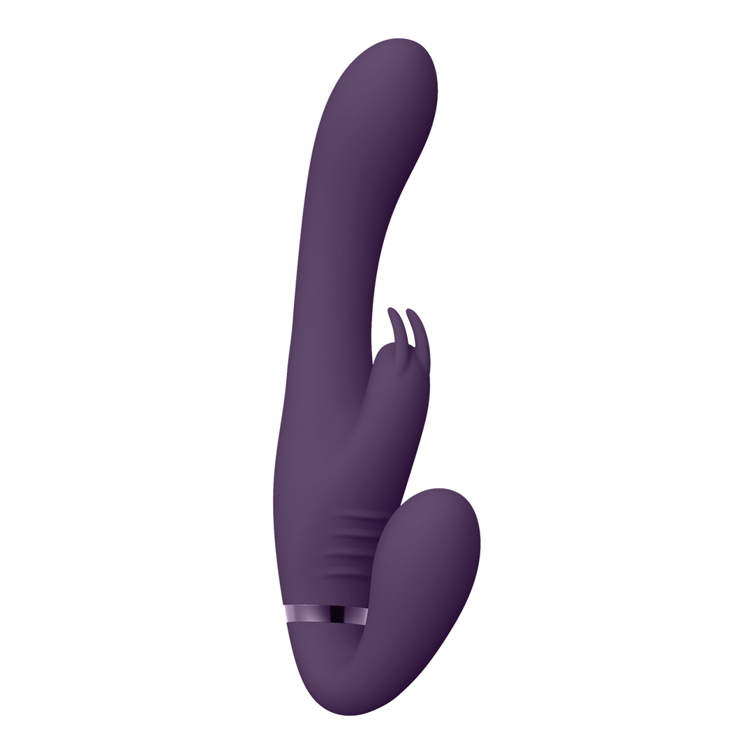 VIVE - Suki - Vibrerende Strapless Strap-on Rabbit - Paars