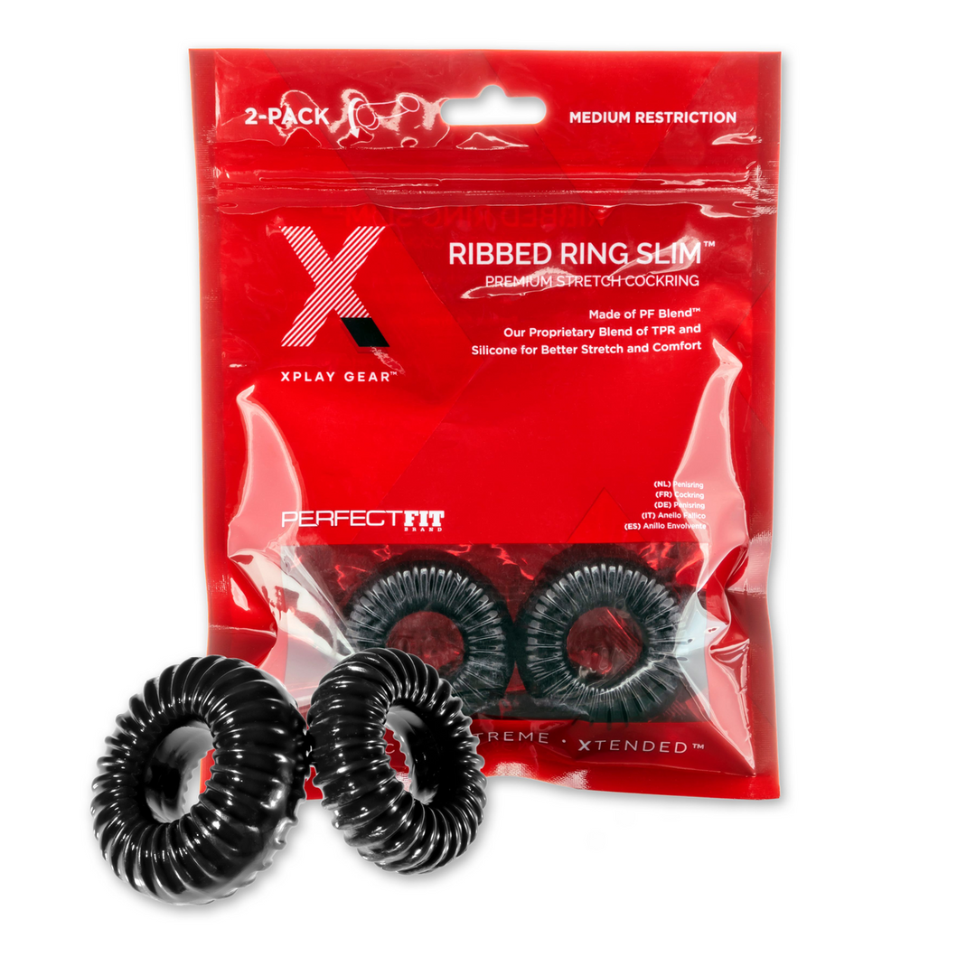 PerfectFit - Silicone Slim Wrap Ring - Cockring / Ball Strap - 18 / 45 cm